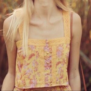 Krewe Du Q Maui Boho Cropped Top SIze L